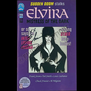 Elvira Autographed Claypool Mistress Of The Dark Issue 115