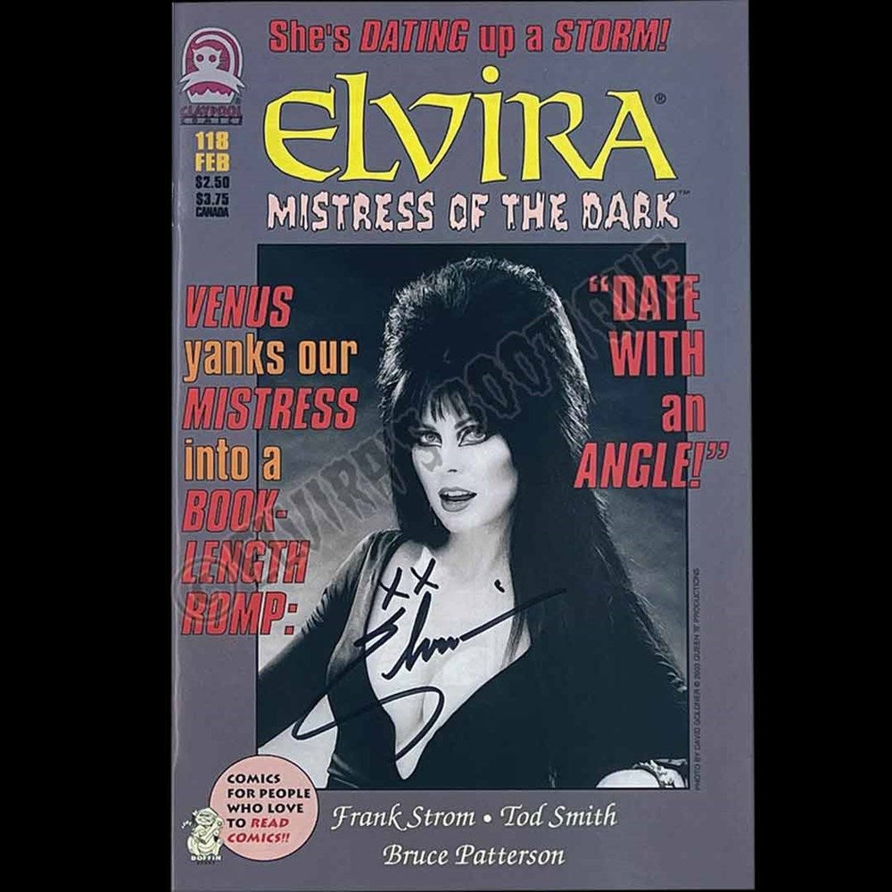 Elvira Autographed Claypool Mistress Of The Dark Issue 118