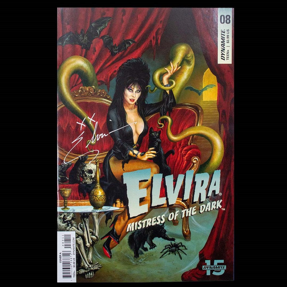 Elvira Autographed Dynamite Mistress Of The Dark Comic 8