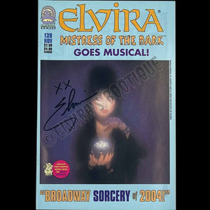 Elvira Autographed Claypool Mistress Of The Dark Issue 139