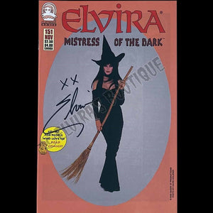 Elvira Autographed Claypool Mistress Of The Dark Issue 151