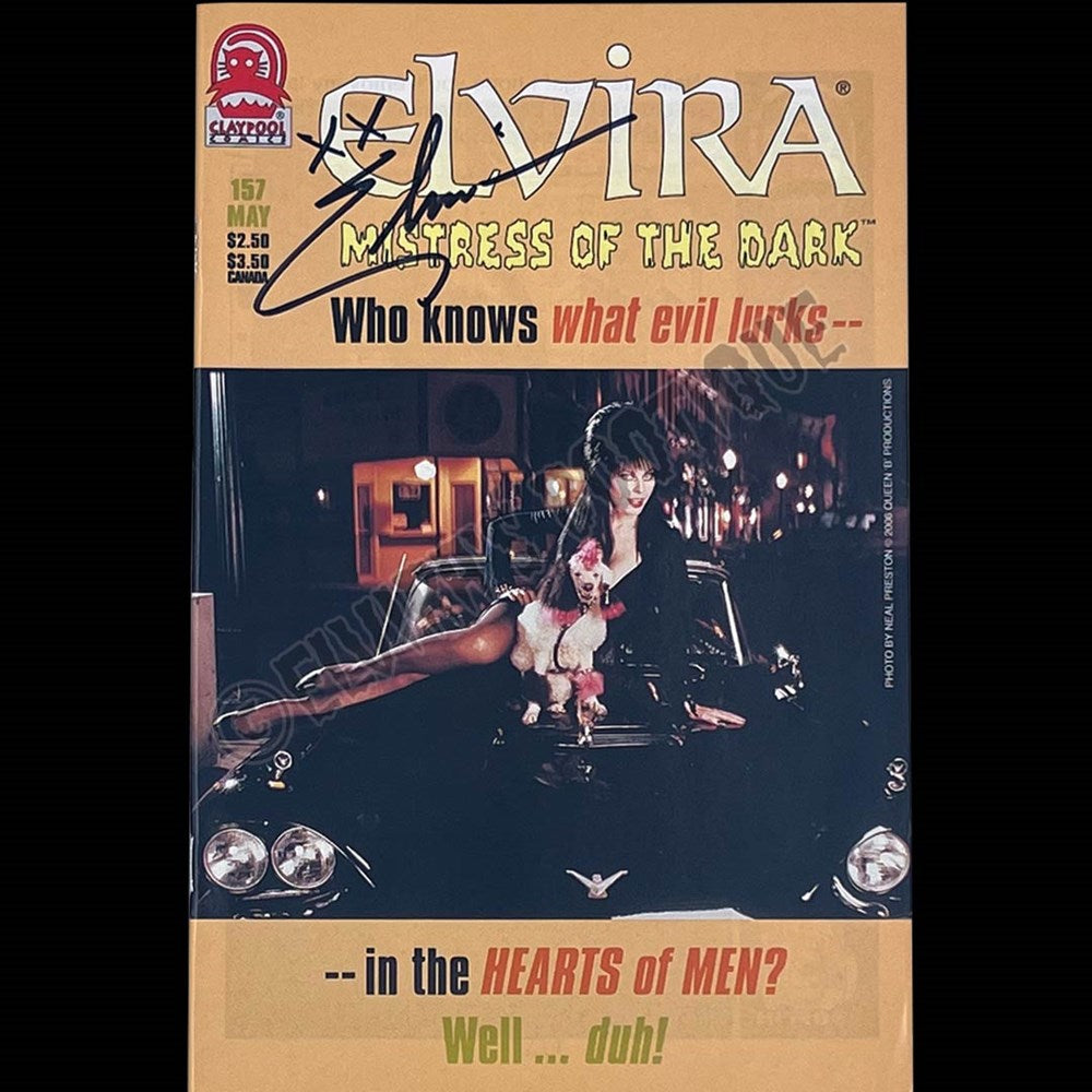 Elvira Autographed Claypool Mistress Of The Dark Issue 157
