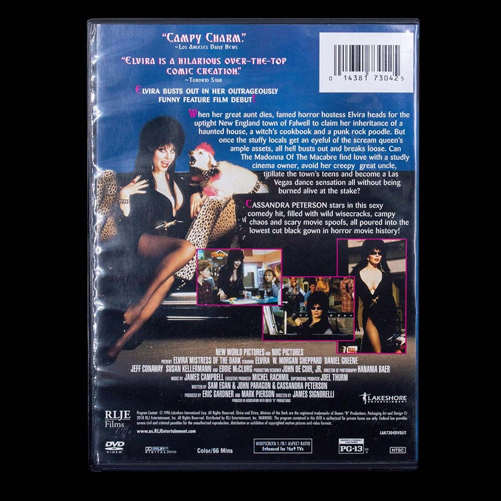 Elvira Autographed Mistress Of The Dark DVD
