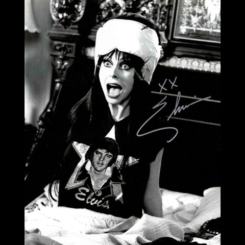 Elvira Autographed Bat Hair Day Photo