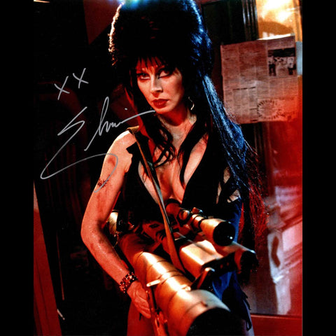 Elvira Autographed Rambo Photo