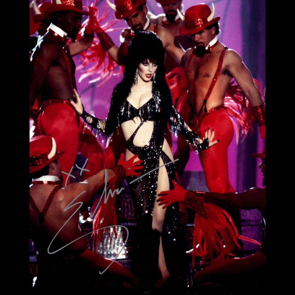 Elvira Autographed Live Performance Photo