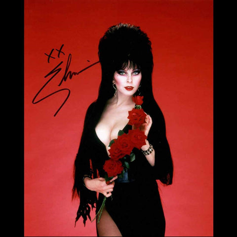 Elvira Autographed Valentines Roses Photo