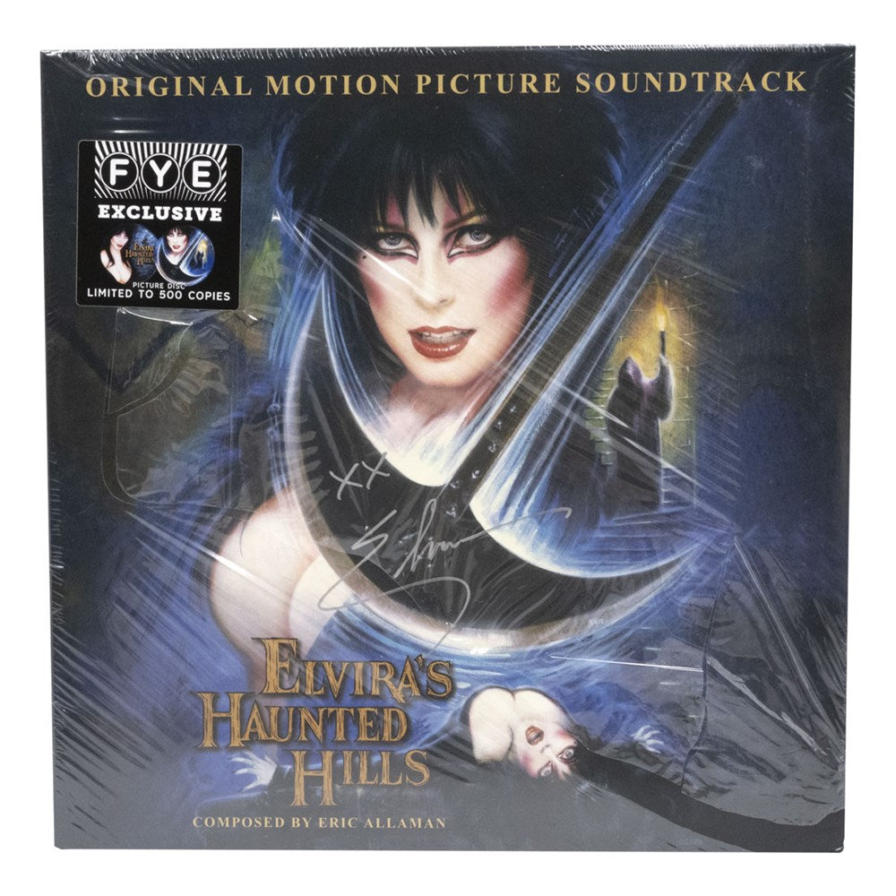 Elvira Autographed Haunted Hills FYE Exclusive Vinyl