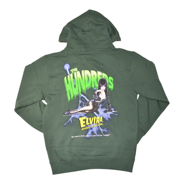 Elvira X The Hundreds Logo Hoody Green