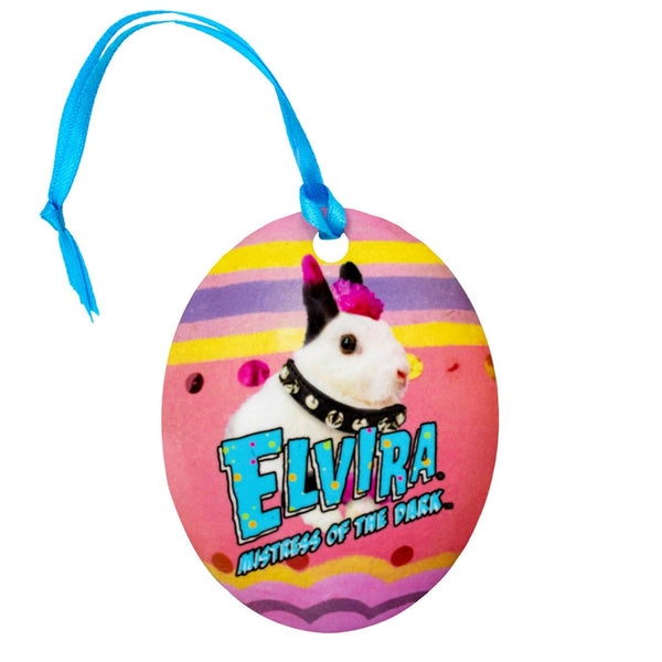 Elvira Pink Egg Ornament