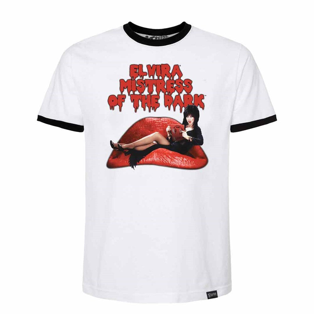 Elvira Rocky Mistress Of The Dark Ringer T-shirt