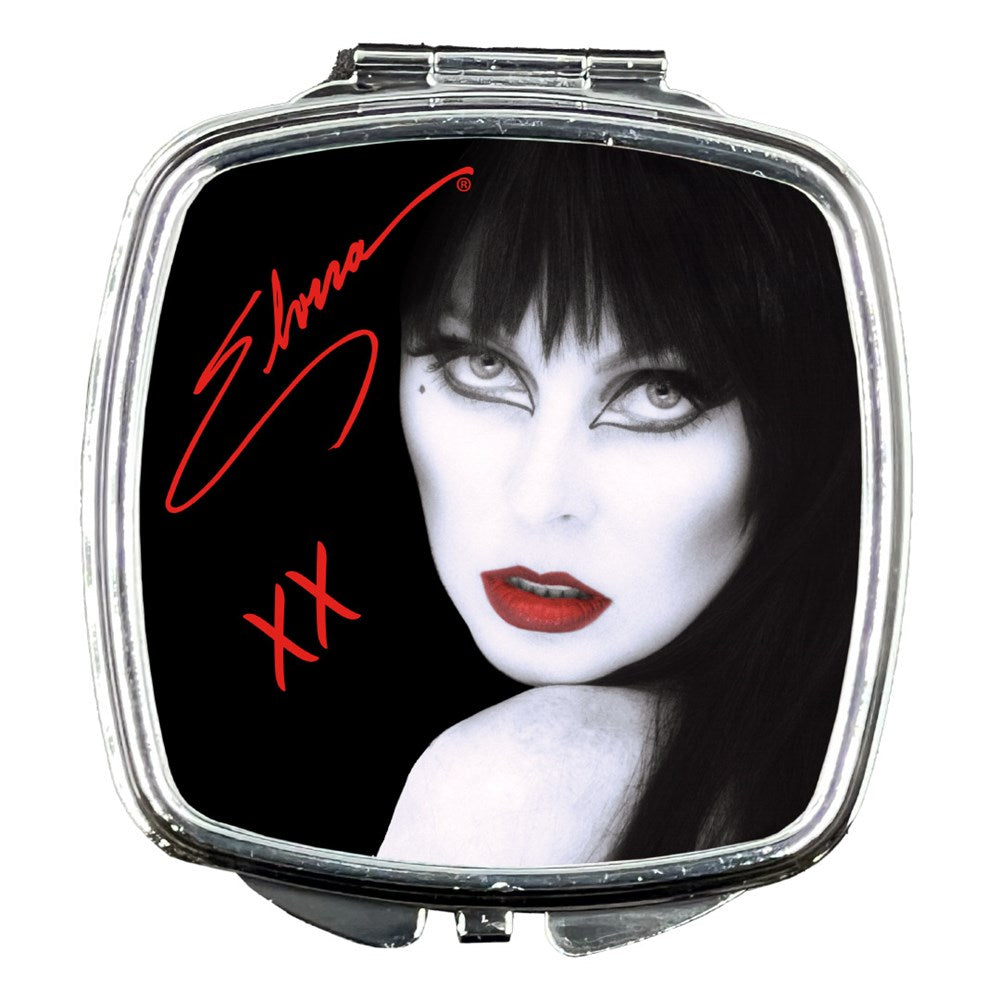Elvira Red Lips Square Compact Mirror