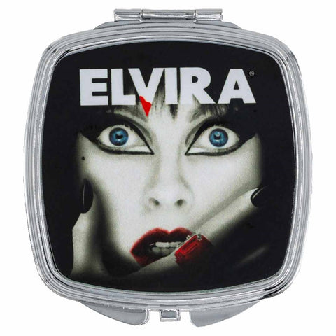 Elvira Shes A Scream Square Compact Mirror