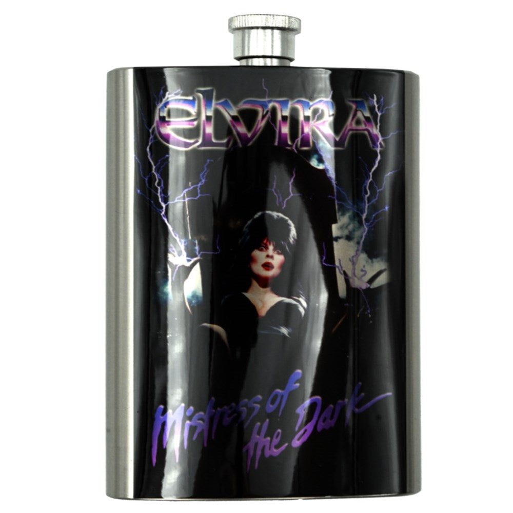 Elvira Electric Grave 8oz Stainless Steel Flask