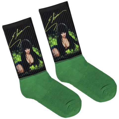 Elvira Shamrock Mist Green Athletic socks