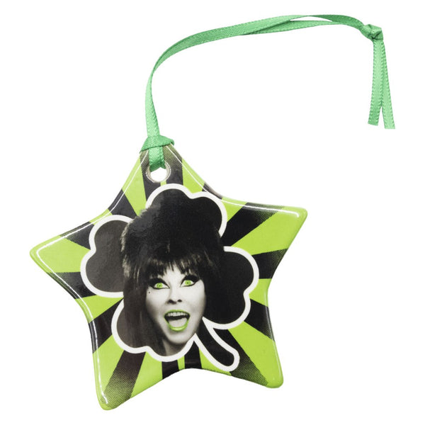 Elvira Kiss Me Ceramic Star Ornament