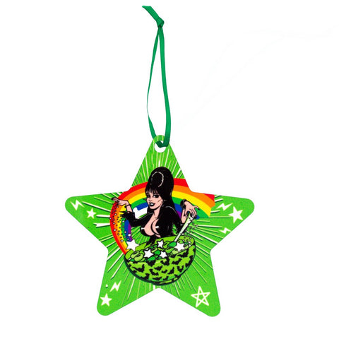 Elvira Lucky Starz Star Metal Ornament