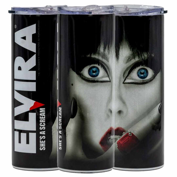 Elvira Shes A Scream Skinny Tumbler