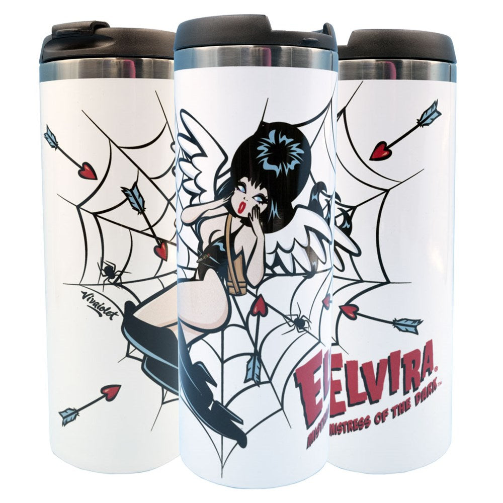 Elvira Cupid Web Viva 14oz Stainless Steel Tumbler