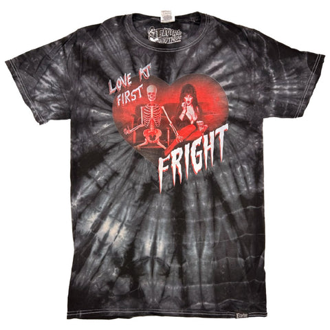 Elvira Love At First Fright Black Tie Dye T-shirt