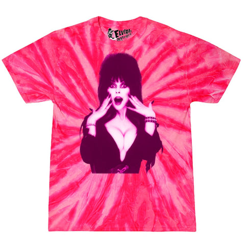 Elvira Pink Tone Pink Tie Dye T-shirt