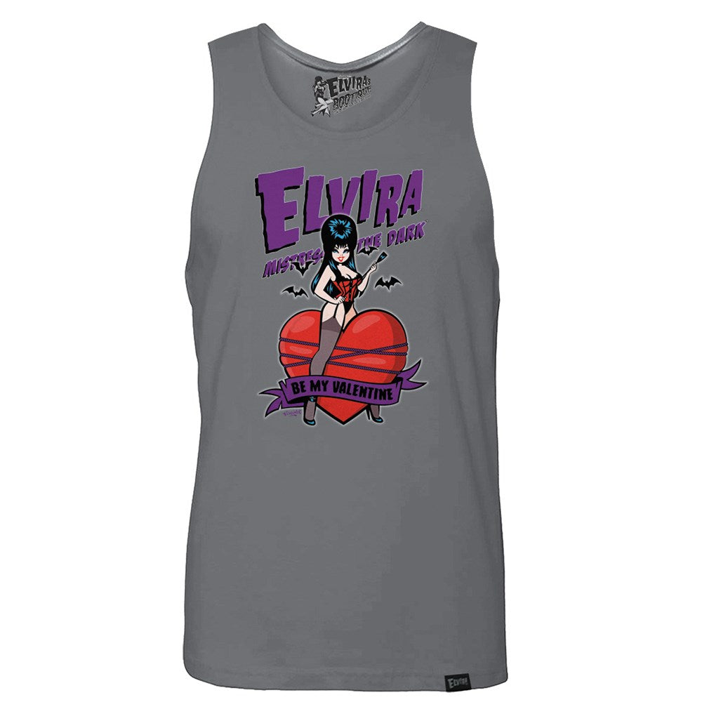 Elvira Be My Valentine Viva Dark Grey Mens Tank