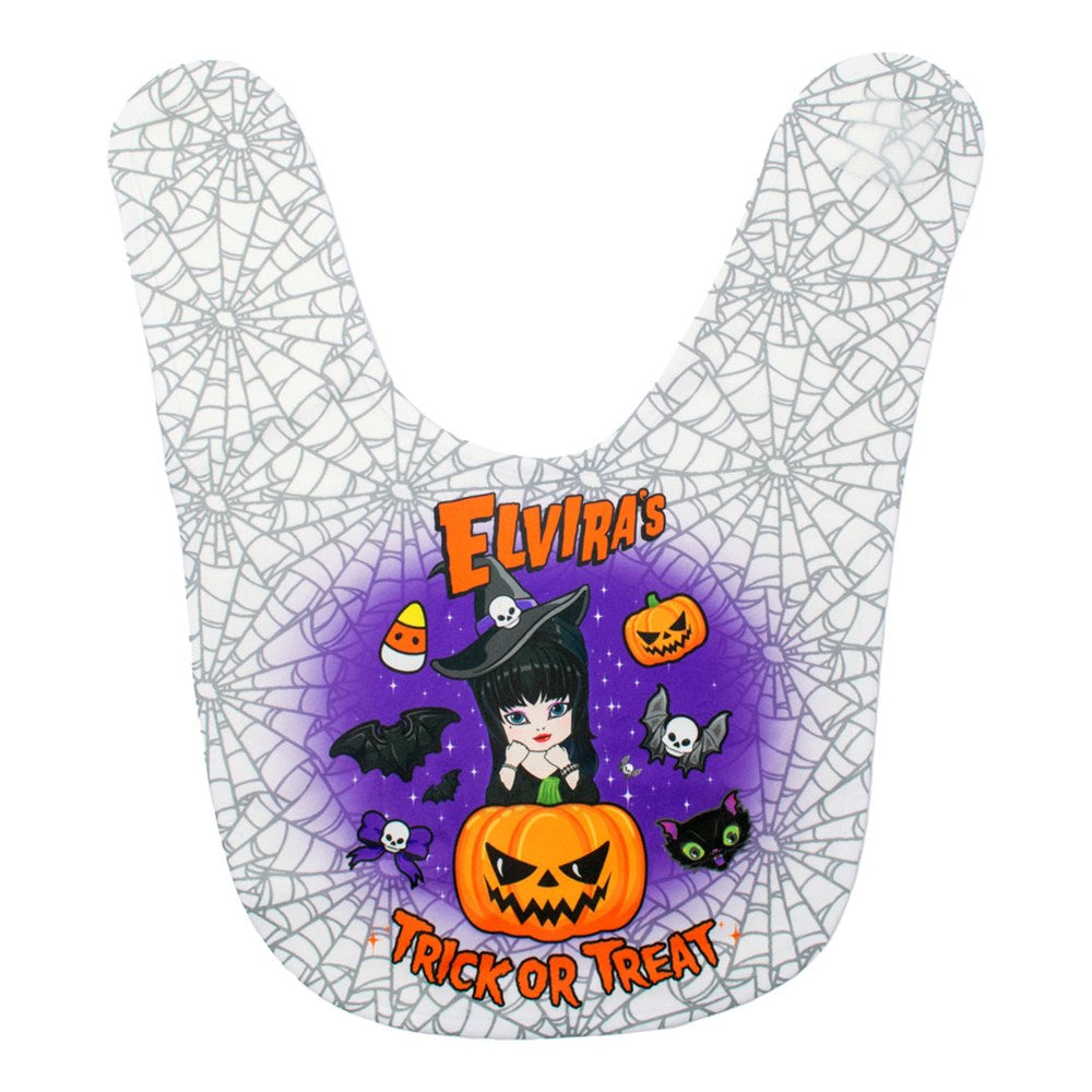 Elvira Cuties Trick Or Treat fleece Bib