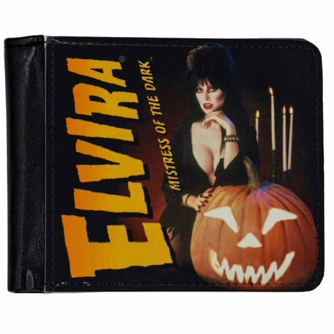Elvira Pumpkin Face Bi-Fold Wallet