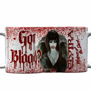 Elvira Got Blood Vamp White Mug