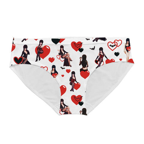 Elvira Valentines Hearts Womens Bikini Underwear