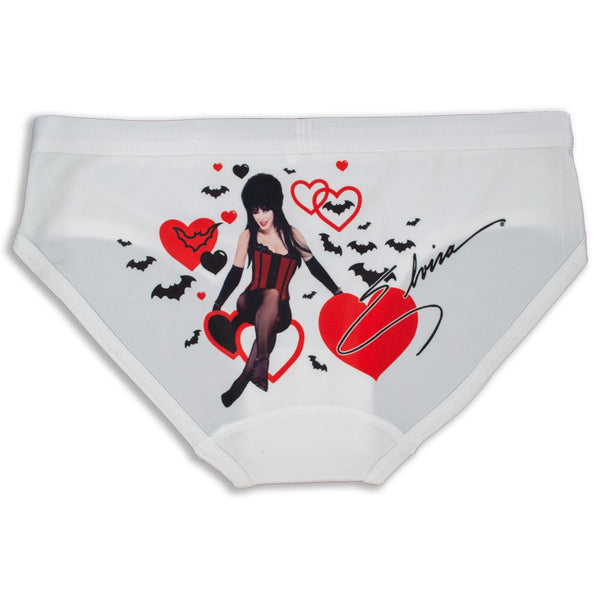 Elvira Red Bat Heart Womens Bikini Underwear