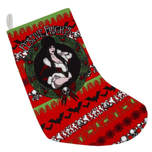 Elvira Festive Frights Red Stocking